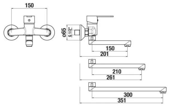 JIKA H3111Z70042201 - Rubinetto del lavandino LYRA 15x20,1 cm cromo lucido