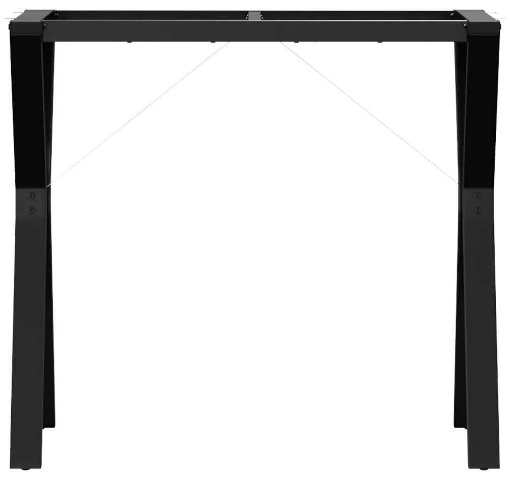 Telaio gambe a y per tavolo da pranzo 80x40x73 cm in ghisa