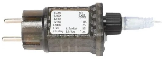 Decorazione natalizia LED RGBW dimmerabile per esterni LED/4W/230V 180 cm IP44 + telecomando