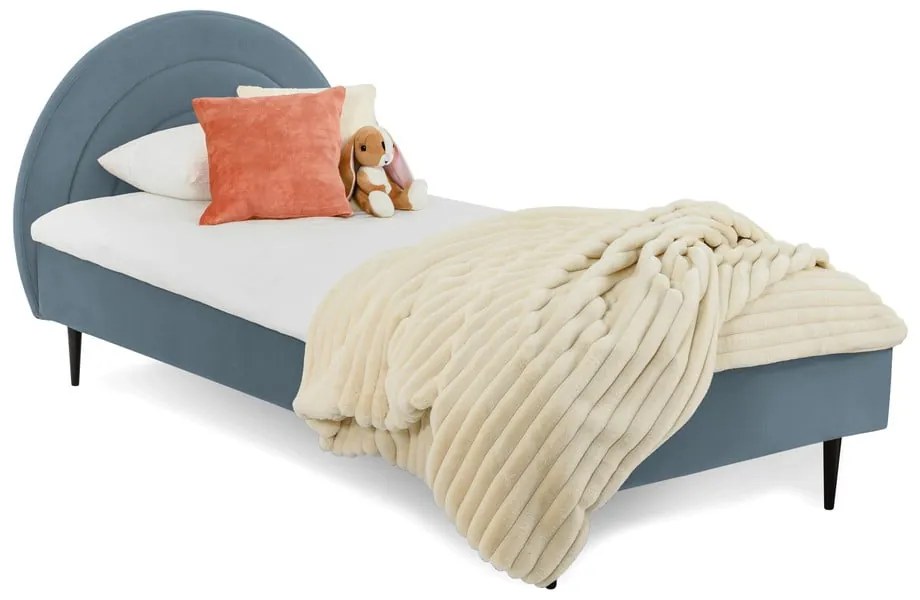 Letto blu per bambini con contenitore 90x200 cm Rainbow - Scandic