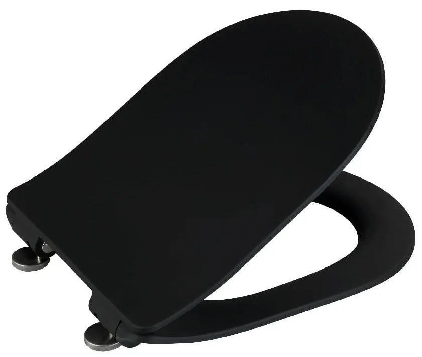 Sedile del water nero Nero, 45,2 x 36,2 cm Sedilo - Wenko