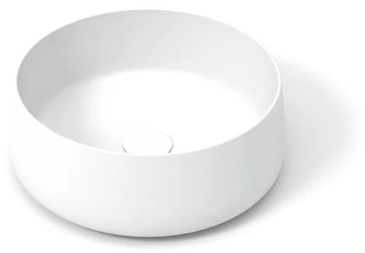 Lavabo da appoggio OLYMPIA CERAMICA tondo in ceramica bianco piletta non inclusa