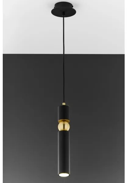 Jupiter 2003 - Lampadario a sospensione con filo ALAS 1xGU10/10W/230V nero/oro
