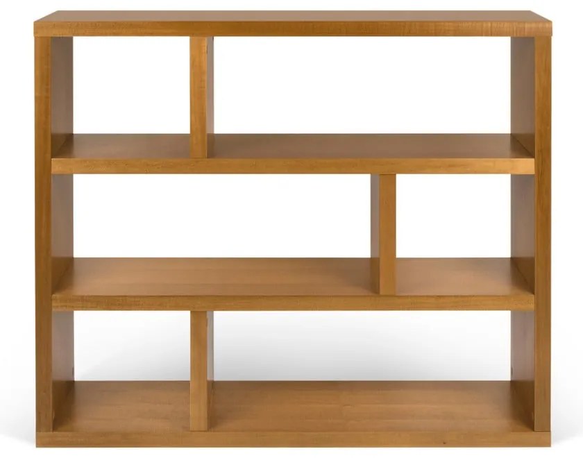 Libreria in legno esotico 120x105 cm Dublin - TemaHome