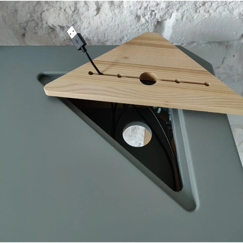 Tavolo da lavoro angolare bianco Ashme - Ragaba