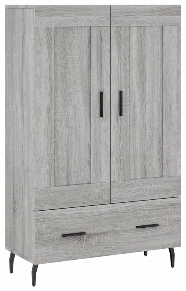 Credenza Grigio Sonoma 69,5x31x115 cm in Legno Multistrato