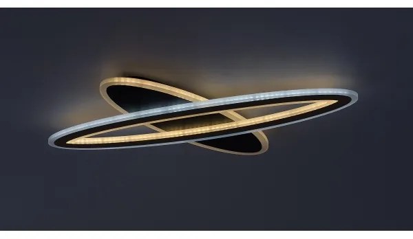 Rabalux 71313-LED Plafoniera dimmerabile TANELI 70W/230V 3000/4000/6000K nero+telecomando