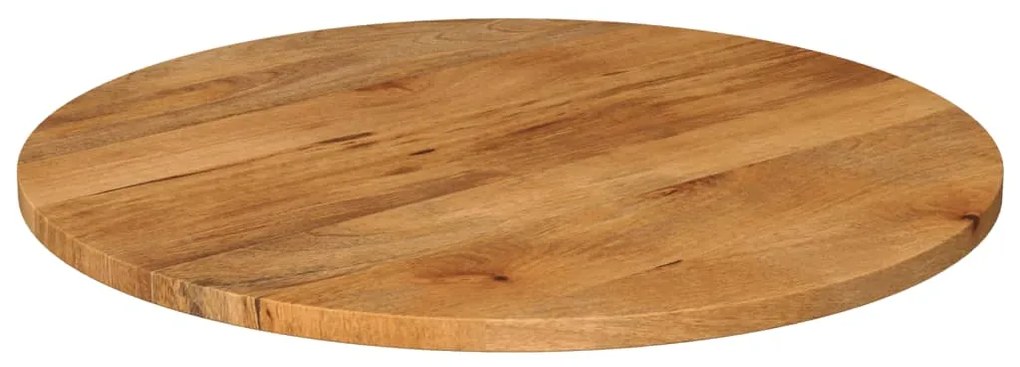 Piano per tavolo Ø 80x2,5cm rotondo in legno massello di mango