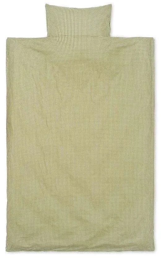 ferm LIVING - Check Biancheria letto 140x200 Lemon/Oliva ferm LIVING