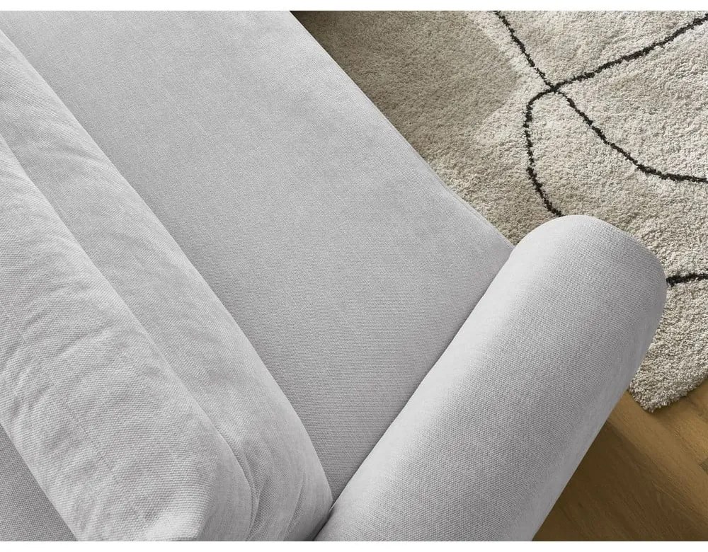 Divano angolare in grigio chiaro Aden – Bobochic Paris