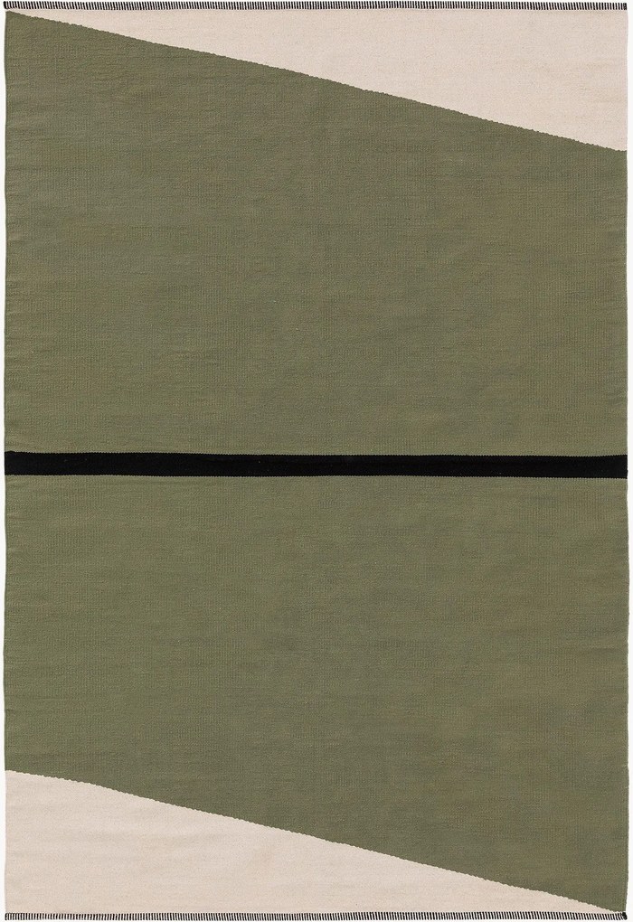 Tappeto in cotone a pelo corto tessuto a mano Lenny