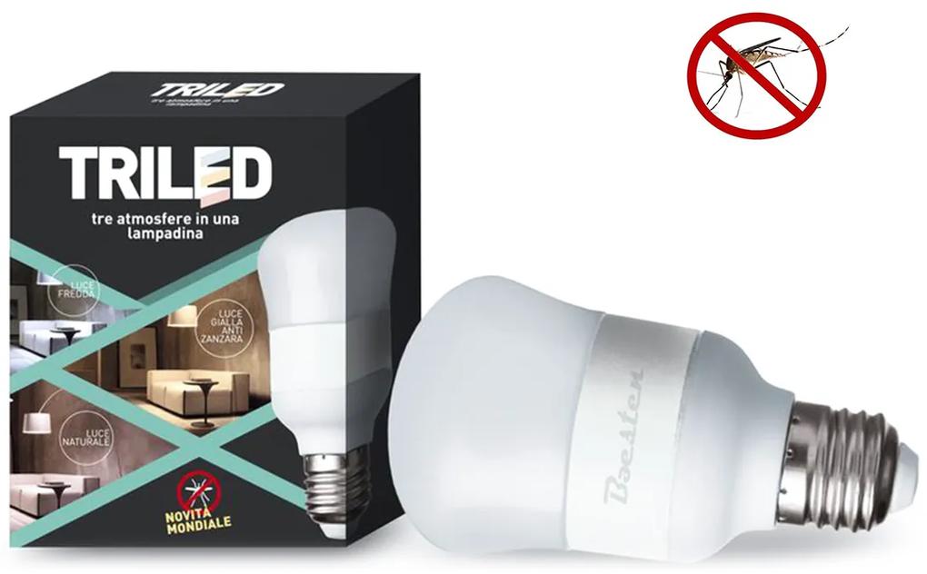 Lampada Led E27 Anti Zanzara Repellente 8W A60 AC110V 220V CCT 1800K 3800K 5800K 3 In 1 Triled B8WYMR