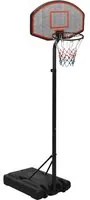 Supporto per Pallacanestro Nero 237-307 cm Polietilene