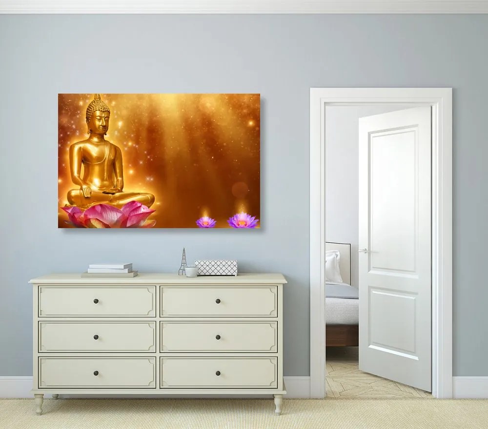 Quadro su tela – Buddha dorato