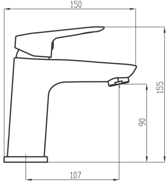 Novaservis - Rubinetto del lavandino METALIA 15,5 cm cromo lucido
