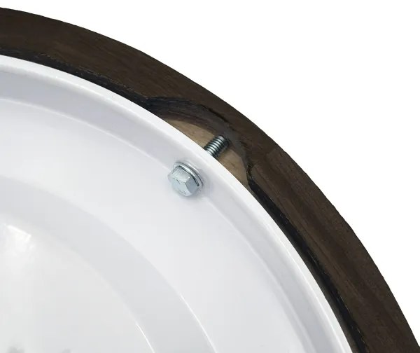 Brilagi - Plafoniera CARVALHO SMOKEY 1xE27/60W/230V rovere Ø 27,5 cm