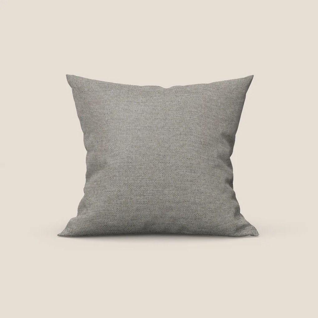 Tobago cuscino disponibile in diversi colori realizzato in tessuto fiammato simil cotone impermeabile T19 beige