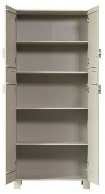 Ripiano aggiuntivo grigio chiaro in pino massiccio 2 pz Mees – WOOOD