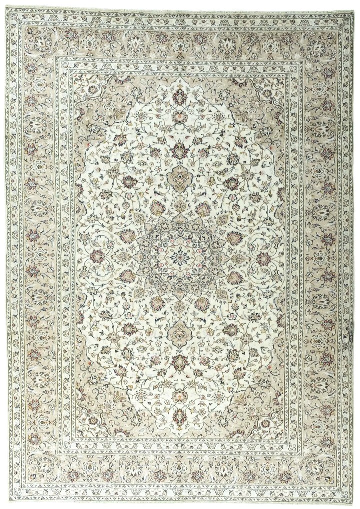 Kashan Tappeto persiano 350x250 Beige (Iran) Annodato A Mano
