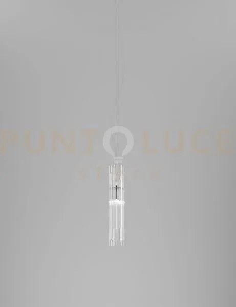 Diadema sospensione bp cristallo cromo lucido l22cc led 2700k 12w 1...