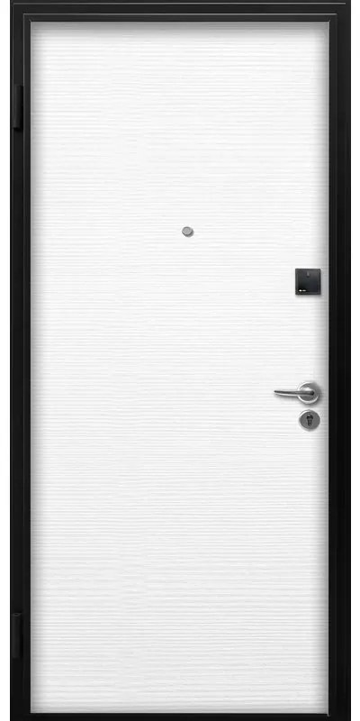 Porta blindata MASTER Key-Out L 90 x H 210 cm in MDF avorio/bianco, apertura spingere a destra, falso telaio incluso
