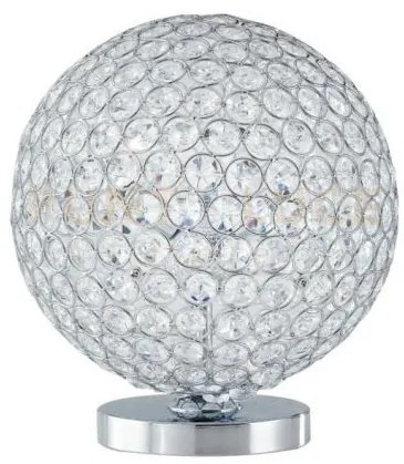 Lume planet cromo 3 luci attacco g9 25x25x28cm in metallo e cristal...