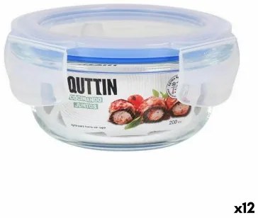 Porta pranzo Ermetico Quttin Rotonda 200 ml (12 Unità)