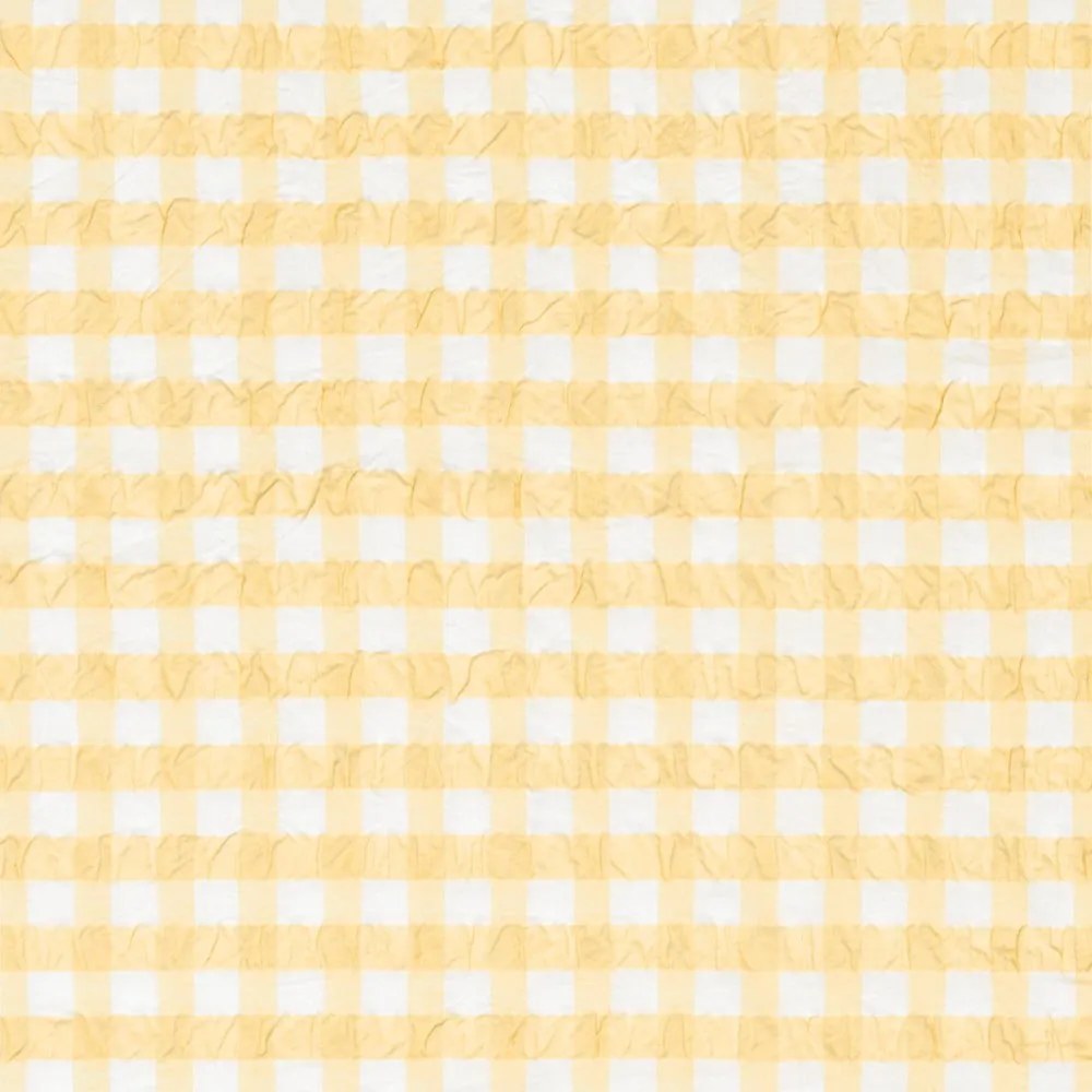 Biancheria da letto in crêpe giallo e bianco per letto singolo 140x200 cm Bæk&Bølge - JUNA
