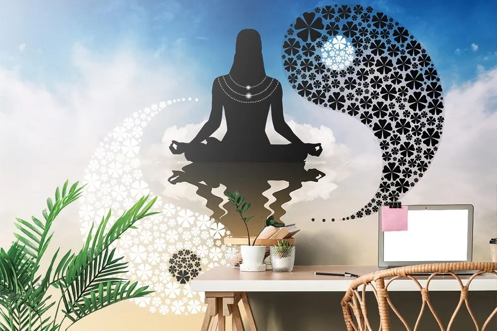 Carta da parati – Yoga yin e yang