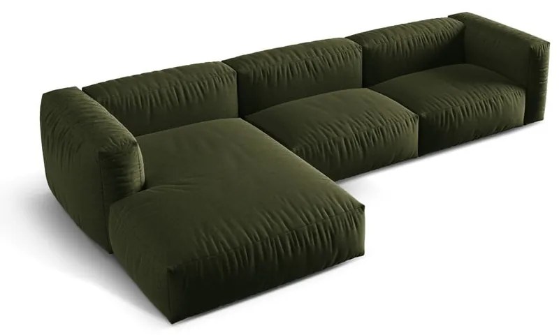 Divano angolare componibile verde (angolo sinistro) Martina - Micadoni Home