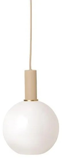 Ferm Living - Collect Lampada a Sospensione Opale Sfera Basso Cashmere ferm LIVING