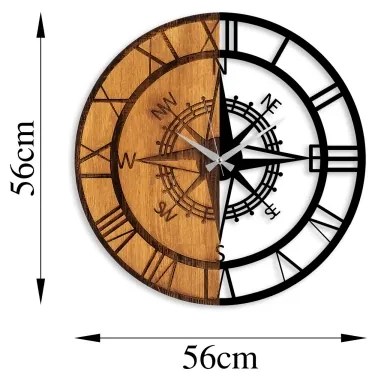 Orologio da parete diametro 56 cm 1xAA legno/metallo