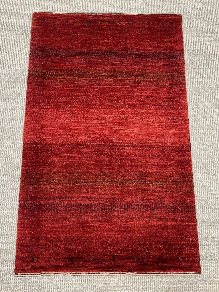 Loribaft Tappeto 110x70 Rosso (Iran) Annodato A Mano