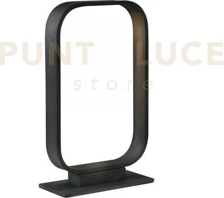 Lumetto led moka marrone 5w 420lm 3000k 16x7x26 cm in alluminio