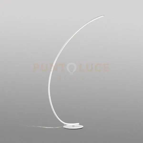 Iole pt - lampada da terra bianca a led 3000k 1500lm 30w dimmerabile