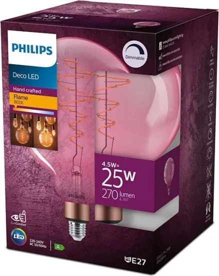 Lampadina LED dimmerabile  Philips DECO G200 E27/4,5W/230V 1800K