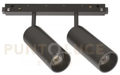 Sistema lineare ego track double 24w 3000k 1 10v bk