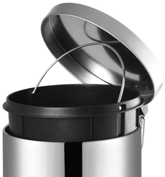 Aqualine - Cestino dei rifiuti SIMPLE LINE 20 l lucido acciaio inossidabile