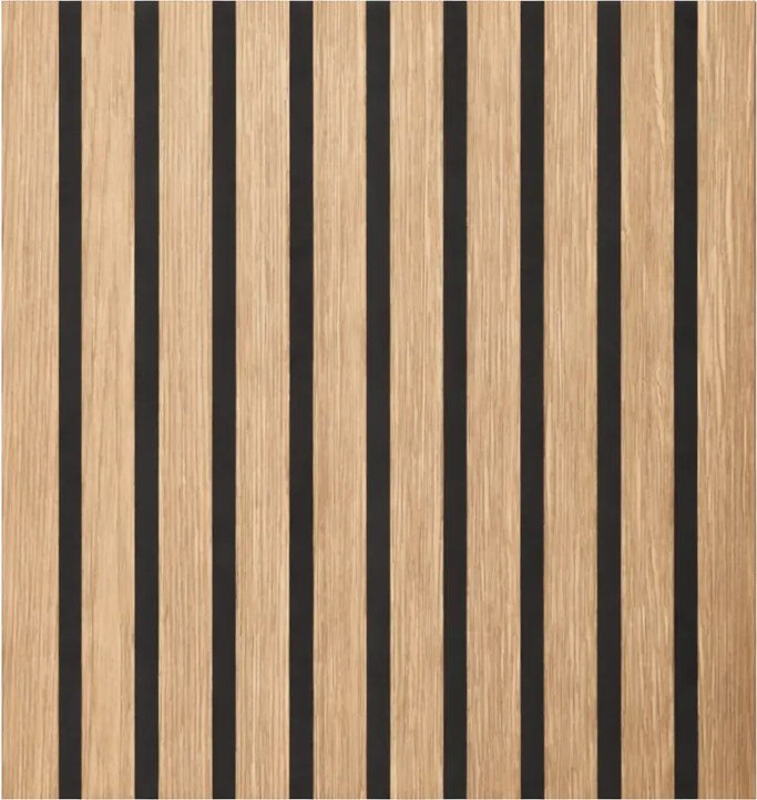 Set 12 Pannelli Decorativi 60x60 cm Motivo a Doghe in MDF e Feltro PET Rivestimento Murale Fonoassorbente Rovere...