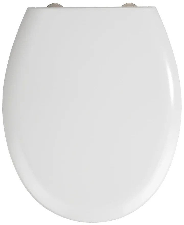 Sedile per wc bianco con chiusura facilitata , 44,5 x 37 cm Rieti - Wenko