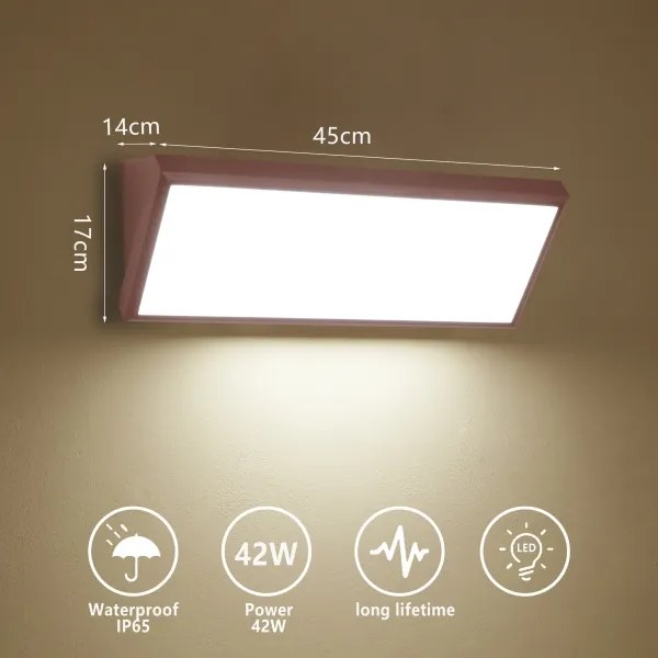 Brilagi - Applique da esterno LED TRIANGLE LED/42W/230V marrone IP65
