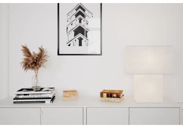 ByRydens 4024610-5000 - Lampada da tavolo iSQUARE 1xE27/8W/230V bianca