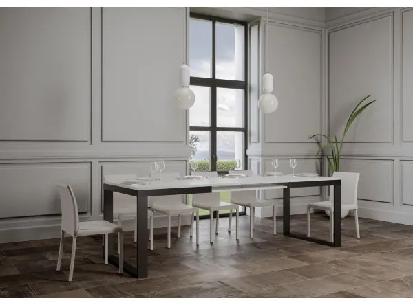 Tavolo TECNO EVOLUTION 160 allungabile fino a 264 cm BIANCO FRASSINO