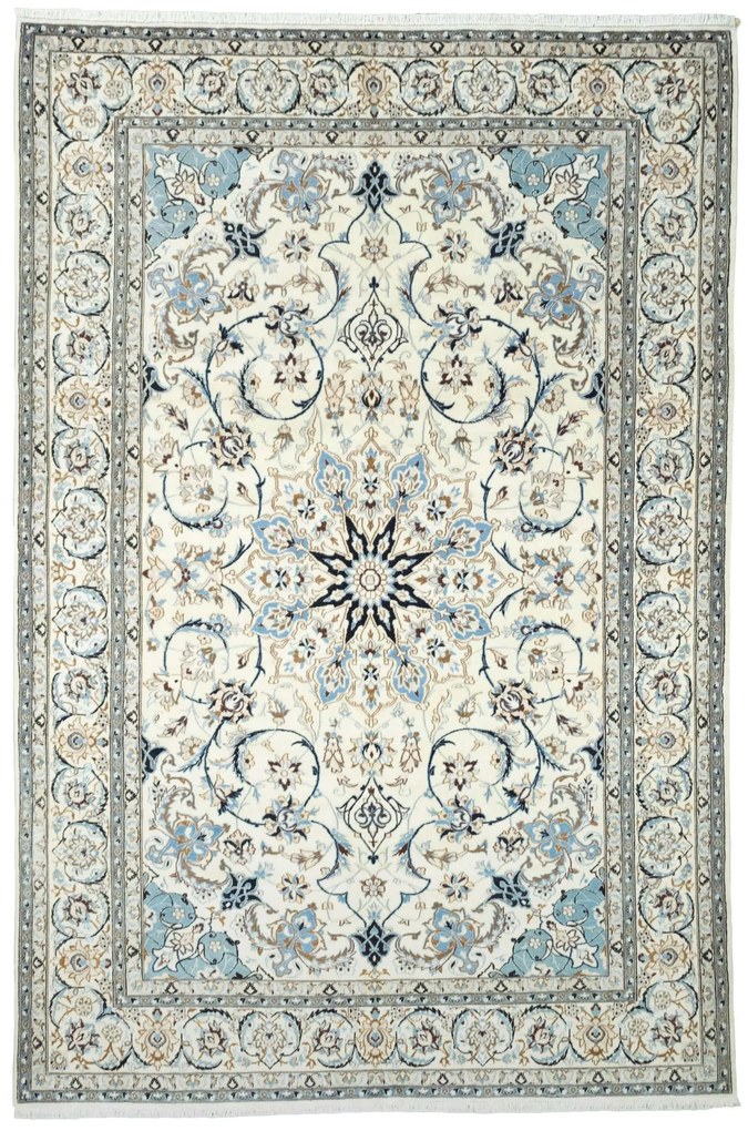 Nain Tappeto persiano 300 x 200 Beige (Iran) Annodato A Mano