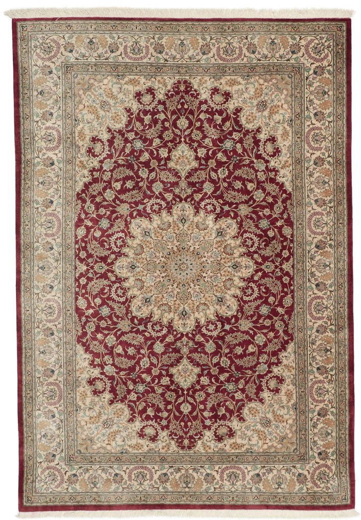 Ghom Tappeto 130 x 200 (Iran) Annodato A Mano