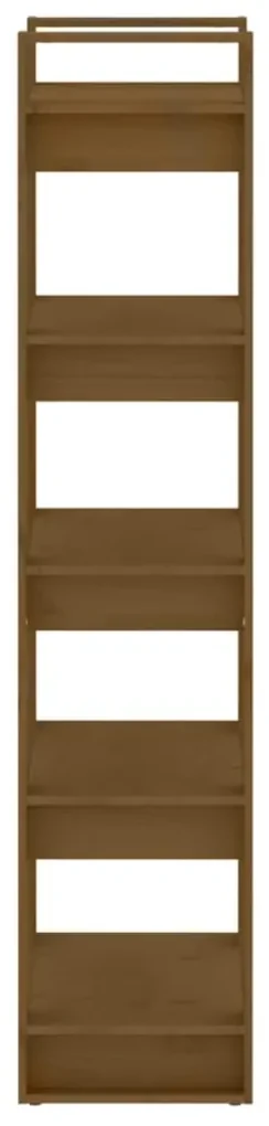 Libreria/divisorio marrone miele 60x35x160 cm legno massello