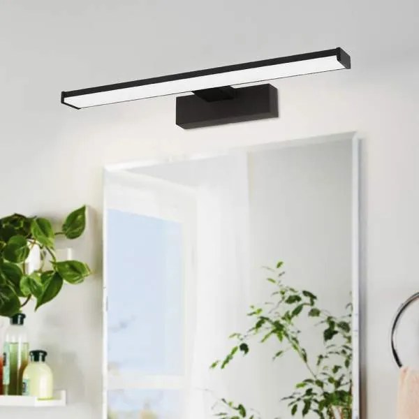 Applique Moderna Pandella 1 Media Led Alluminio Nero