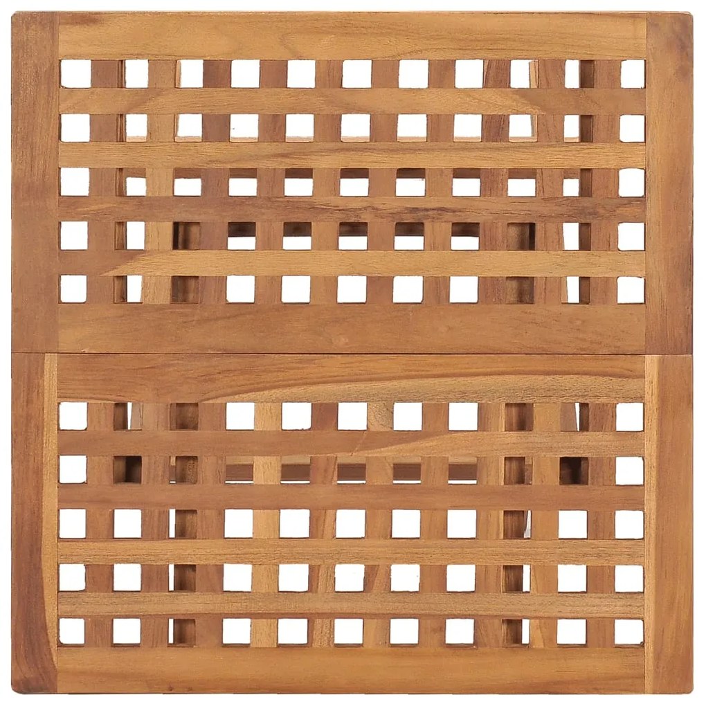 Tavolo da giardino pieghevole 50x50x50 cm in massello di teak