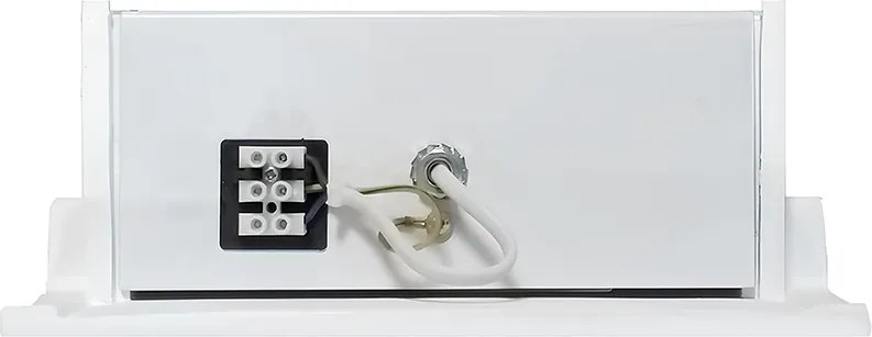 Applique da Incasso E14 FOLD SX a Libro in Gesso Pitturabile