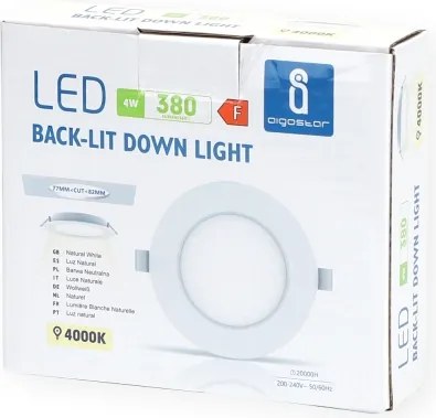 Aigostar - Lampada LED da incasso LED/4W/230V 4000K diametro 9,8 cm bianco